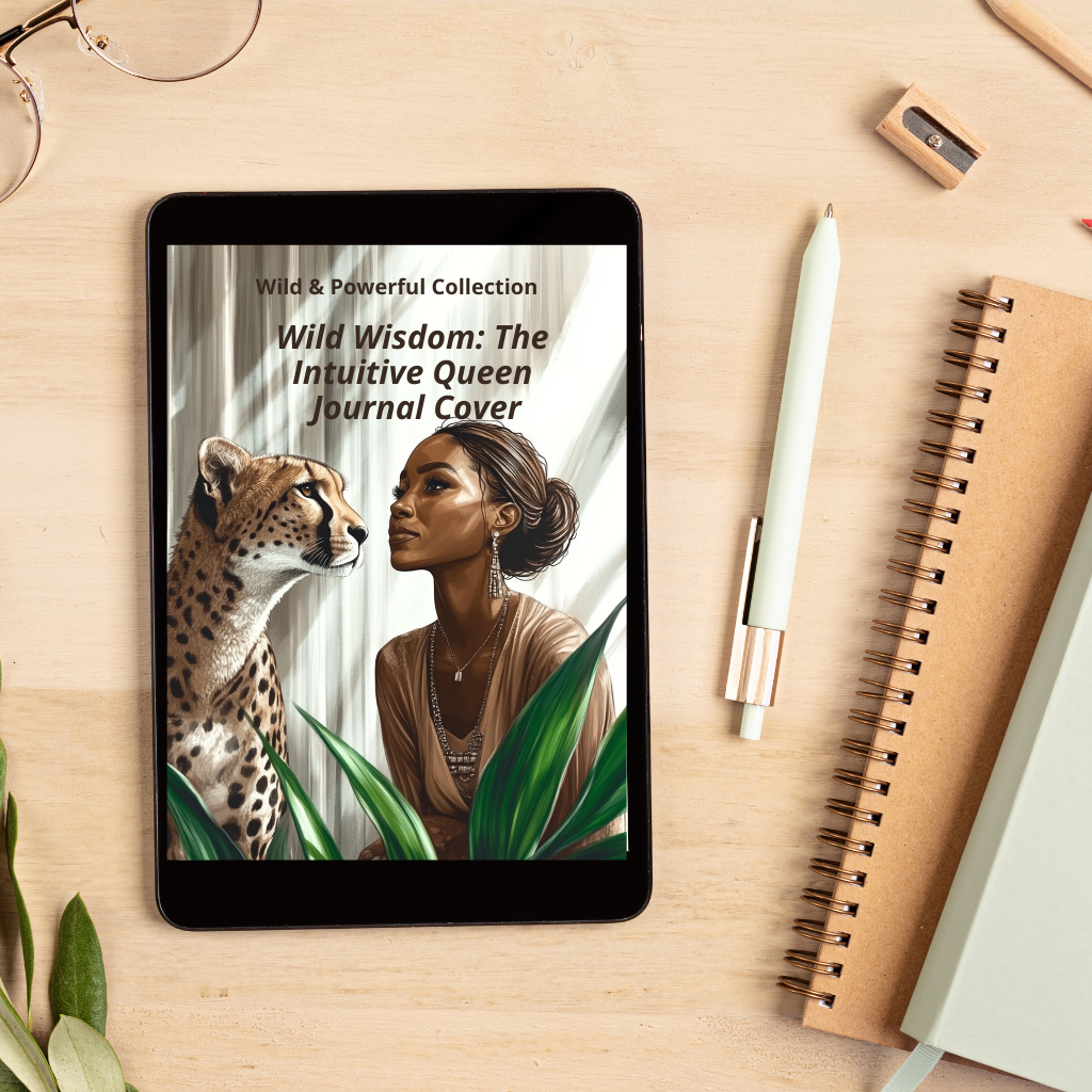 Wild Wisdom: The Intuitive Queen Printable Journal Cover | Wild & Empowered Collection