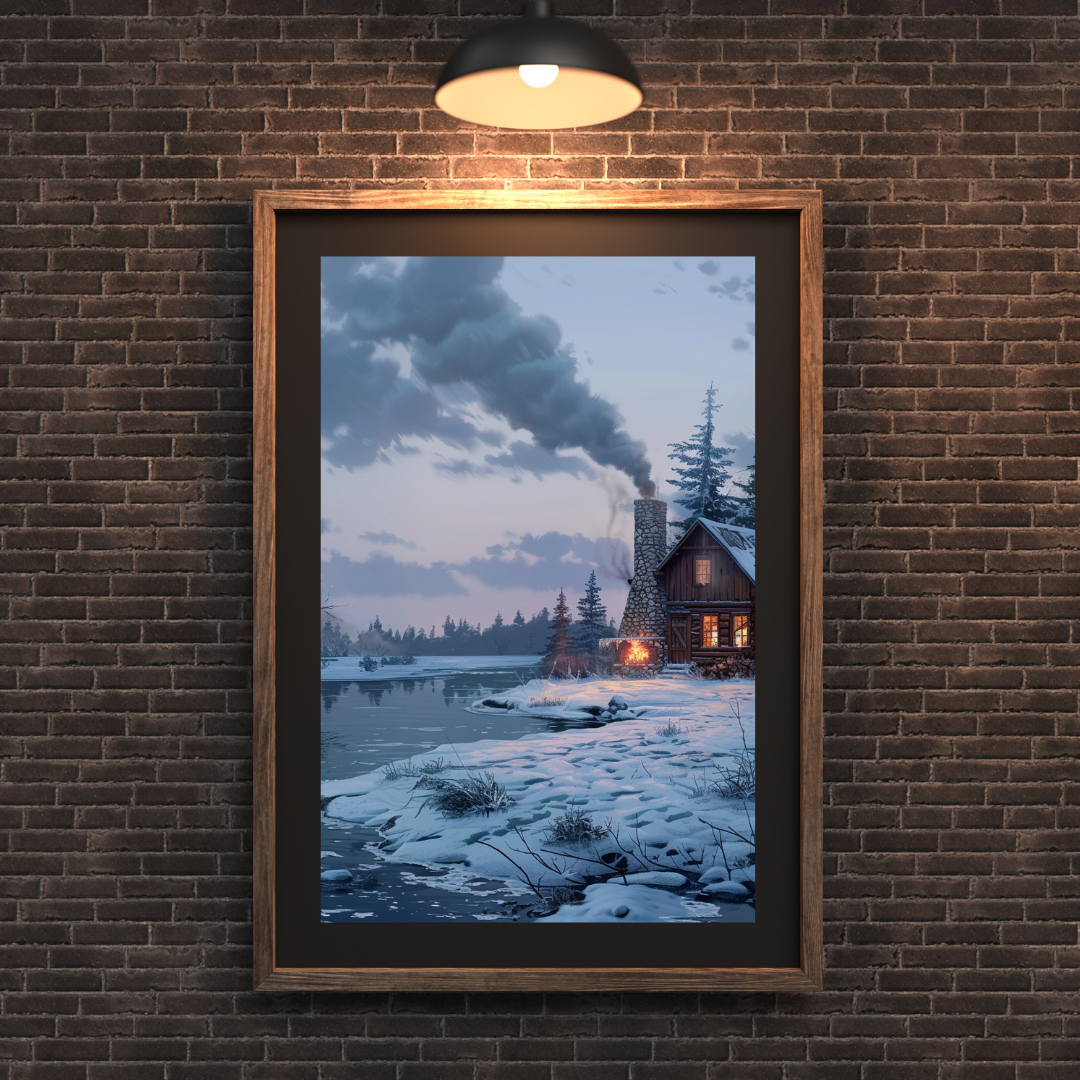 Cozy Winter Cabin - Snowy Forest Retreat | Digital Download | Magical Whispers and Charming Wishes, LLC™