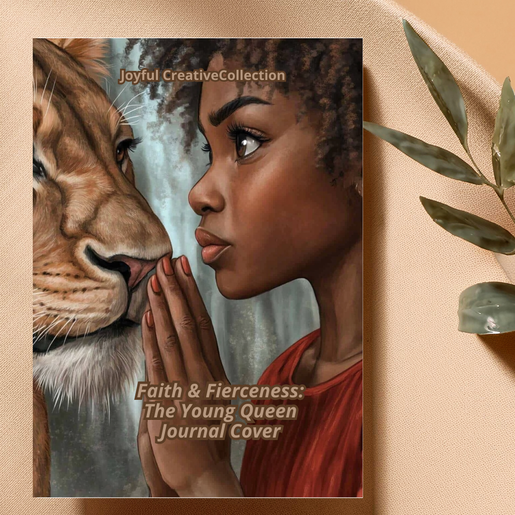 Faith & Fierceness: The Young Queen Printable Journal Cover Wild & Empowered Collection