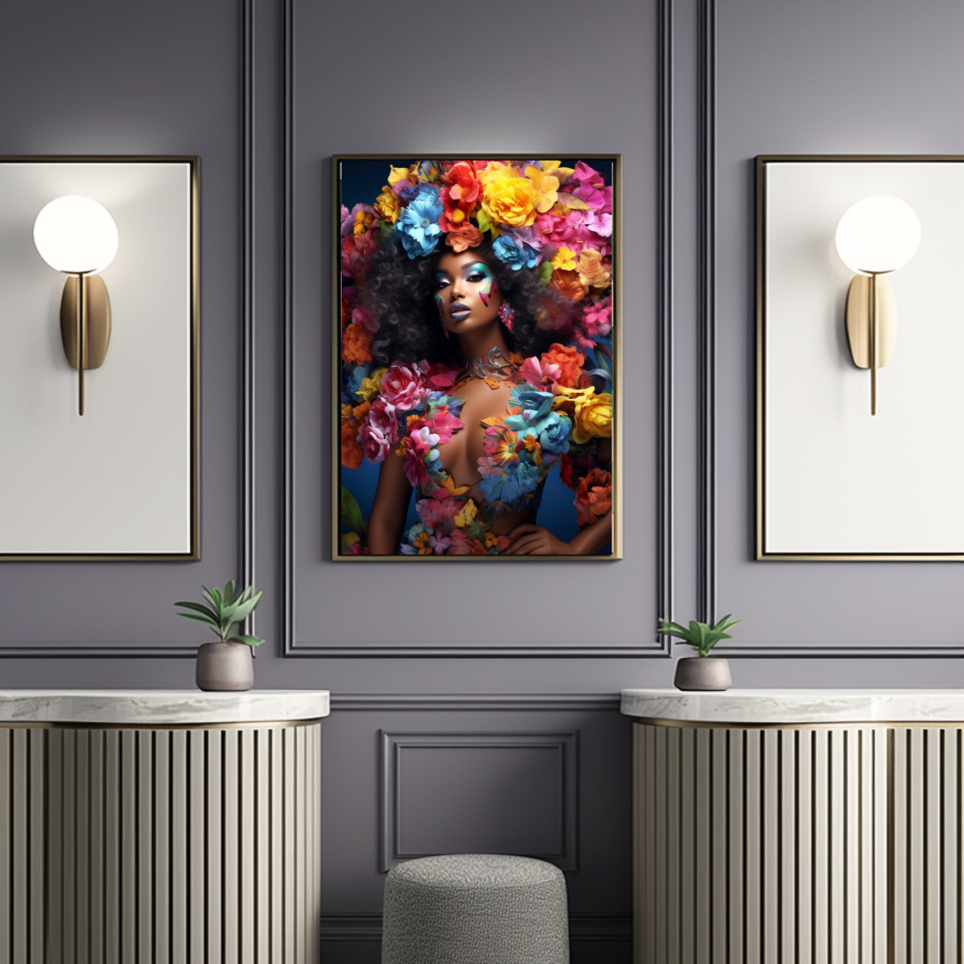 Floral Reign | Wall Art | High-Resolution Digital Product | Digital Download