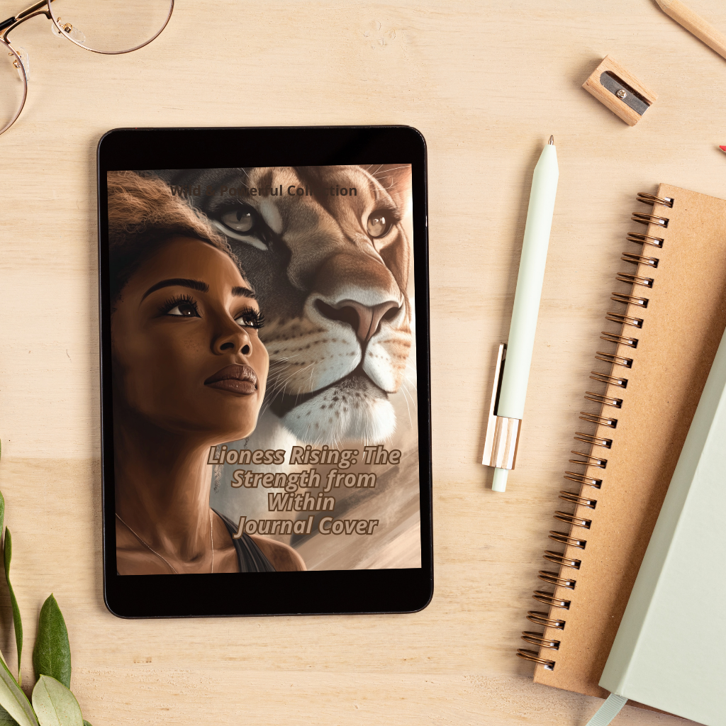 Lioness Rising: The Strength Within Printable Journal Cover | Wild & Empowered Colllection