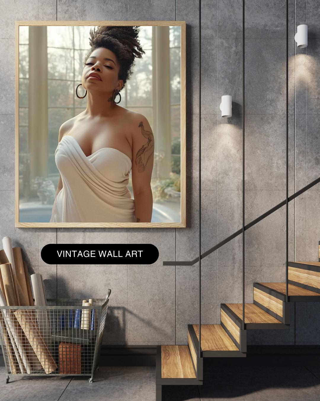 Sacred Morning: Afrocentric Wall Art for Radiant Self-Worth