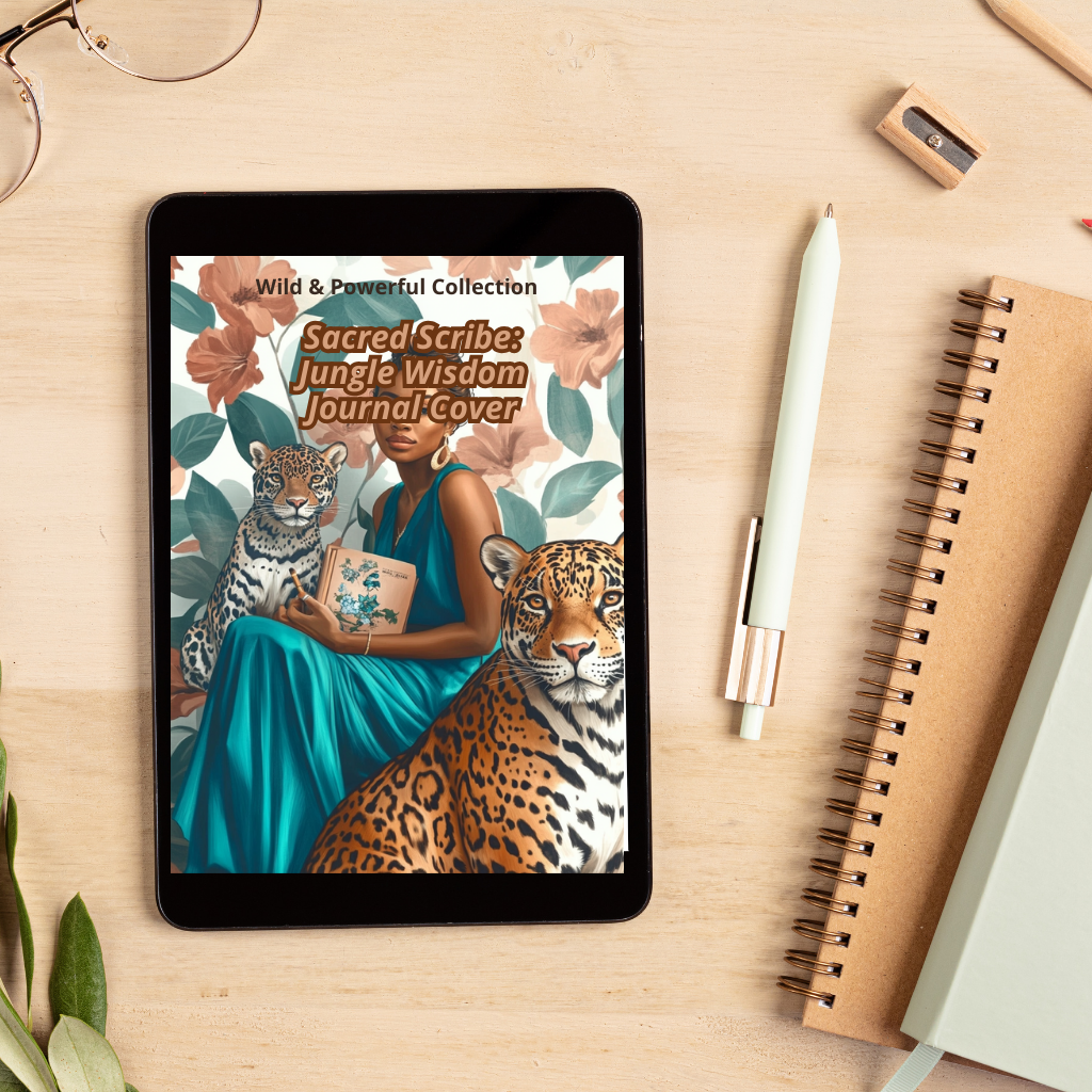 Sacred Scribe: Jungle Wisdom Printable Journal Cover | Wild & Empowered Collection
