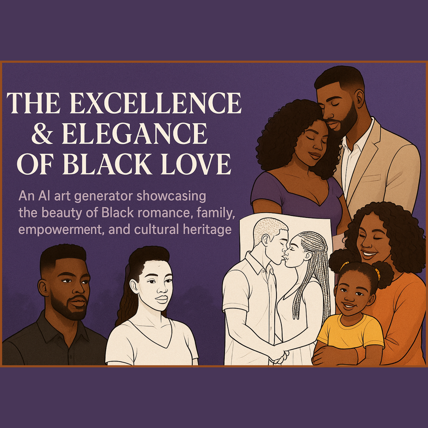 The Excellence & Elegance of Black Love | Romantic AI Visual Creator for Black Couples | Custom GPT