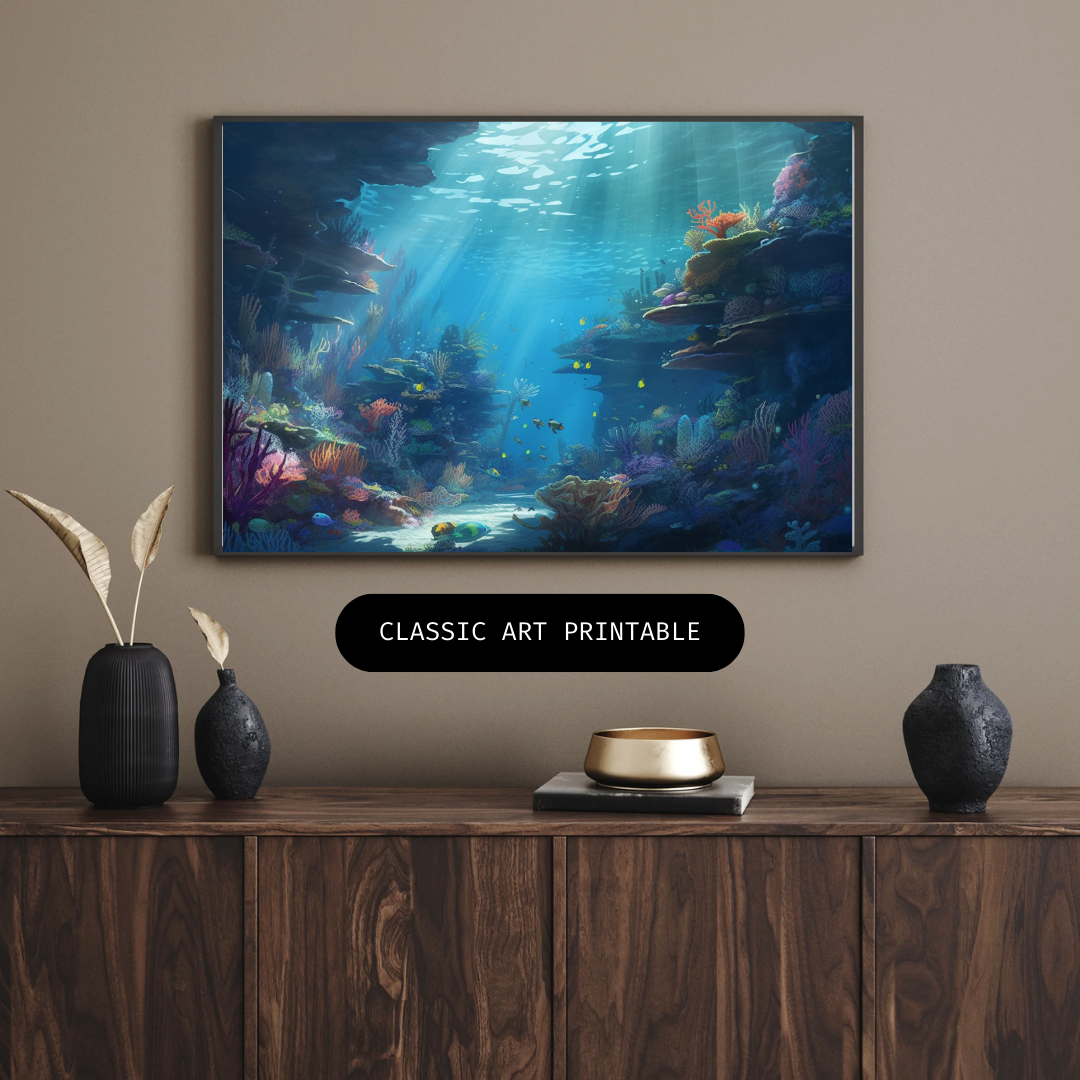 Under the Sea – Vibrant Coral Reef Illustration | Digital Download | Magical Whispers and Charming Wishes, LLC™
