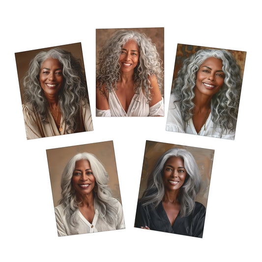 Slay in Gray — Blank Interior Greeting Cards