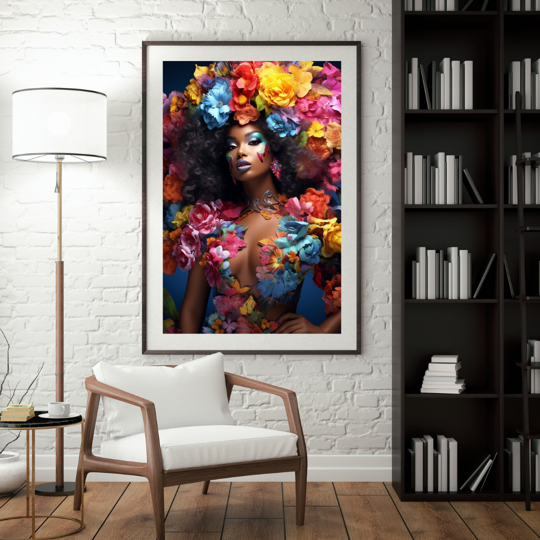 Floral Reign | Wall Art | High-Resolution Digital Product | Digital Download