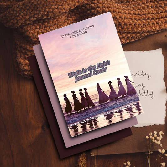 Wade in the Light: The Sacred Walk Printable Journal Cover | Sisterhood & Serenity Collection