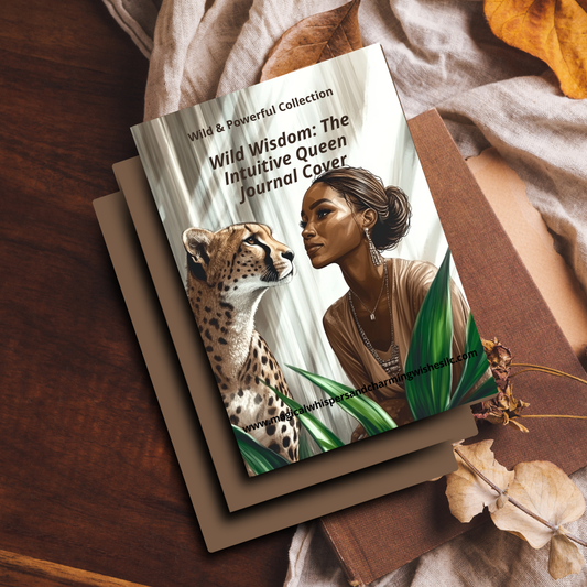 Wild Wisdom: The Intuitive Queen Printable Journal Cover | Wild & Empowered Collection
